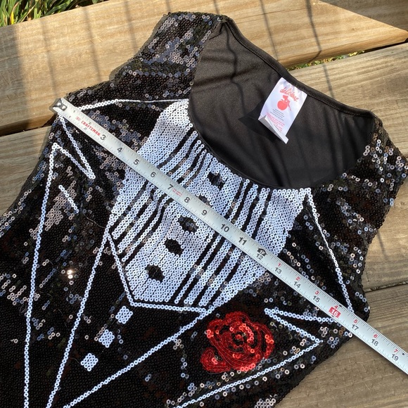 Delicious sequin tuxedo dress - Picture 3 of 10
